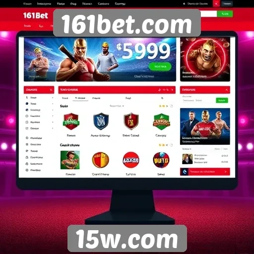 Interface e experiência do usuário no site 161bet